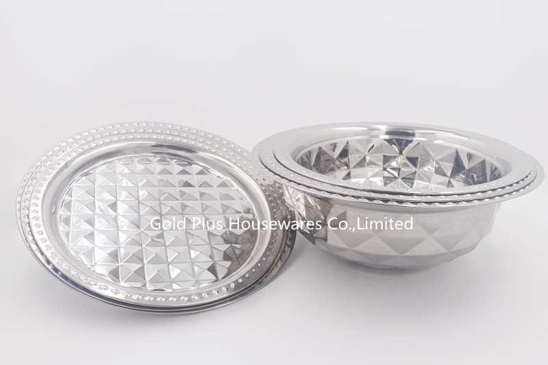 Home Goods 28cm Stainless Steel Basin Soup Bowl Set