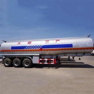 China Tri Axle 45000 Liters Aluminum Tanker Trailer 50T Payload wholesale
