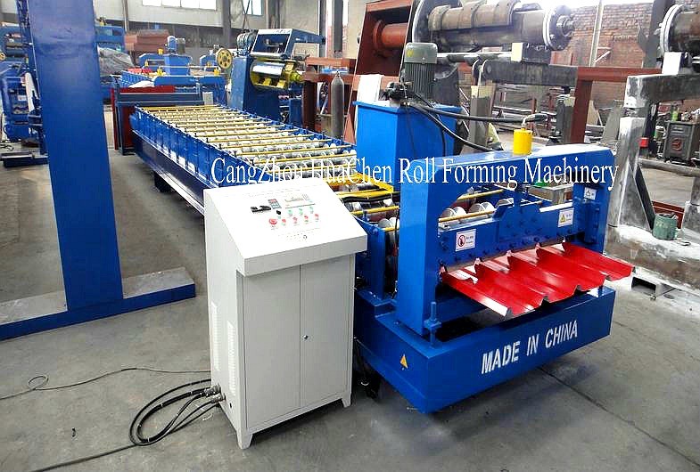 PLC Control System Roof Sheet Making Machine Corrugated Iron Rolling Machine