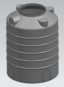 China No Welding 200 Liters Roto Mould Water Tank No Leakage wholesale