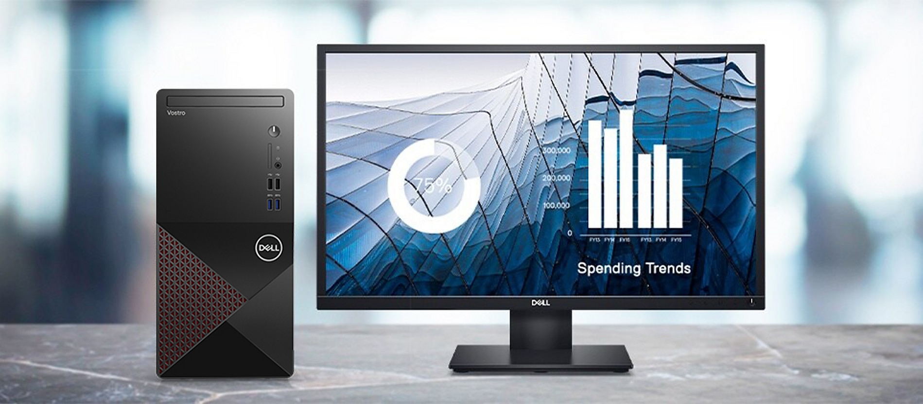 Dell Vostro Desktop 3890 Core i5 Intel Processor Core i7 10700 Memory 8G RAM 1T PC Computer