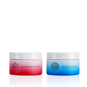 China Gradient Finish Wide Mouth Plastic Jars 80ml For Eye Cream wholesale