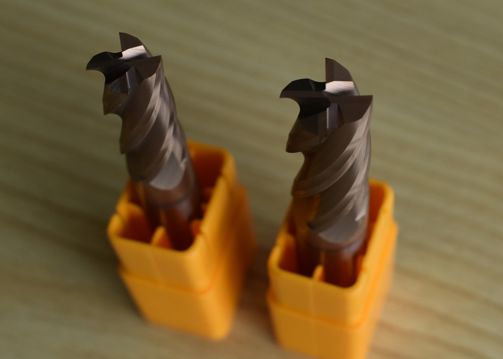 TiCXCo4 Coating 1.0mm HRC63 Degree Solid Carbide End Mill