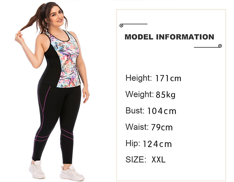 Nylon Plus Size Crop Top And Leggings Printed Quick Drying Yoga Set clothes