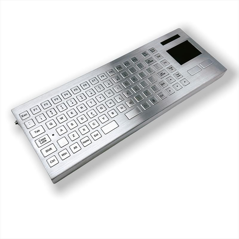 Wireless 2.4G Industrial Keyboard With TouchPad F-TP-386143-W 3500g Weight