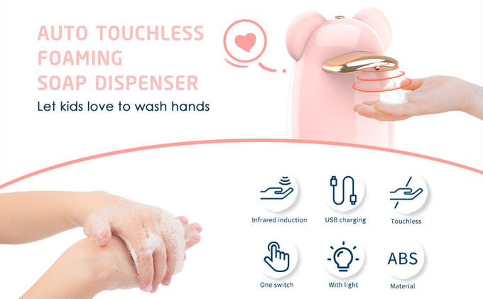 5CM Touchless Hand Soap Dispenser ABS 200ml White Sanitizer