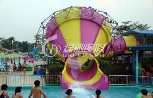 China Kids Small Tornado Water Slide , Fiberglass Aqua Park Slide for Commercial Rental Business wholesale