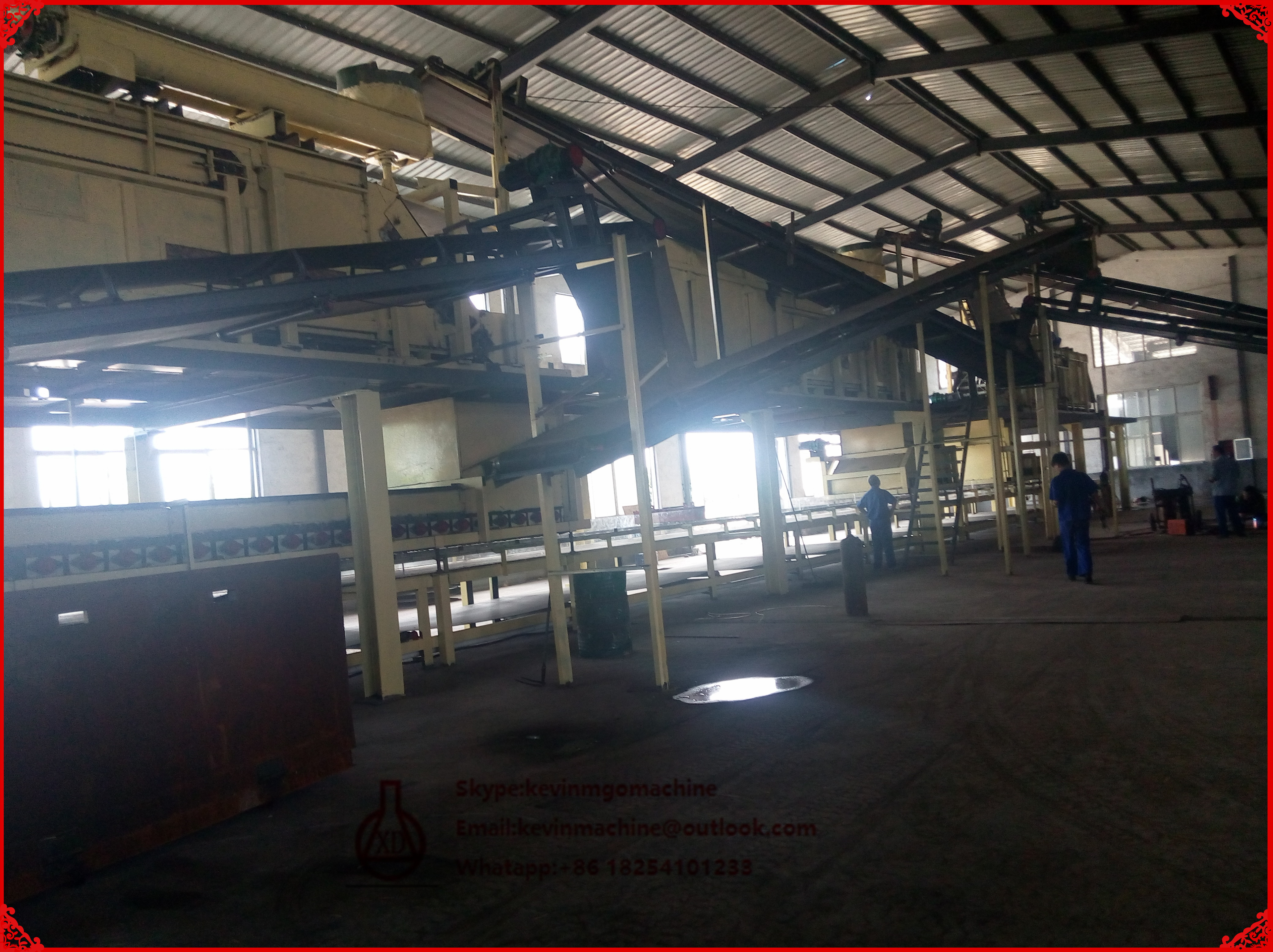 CE Fireproof Trim Materials MgO Board Production Line with Double Roller Extruding Technology