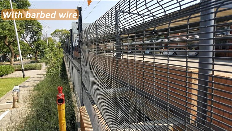 Anti Climb Security Fence / ClearVu Security Fence For House Garden Prison Airport