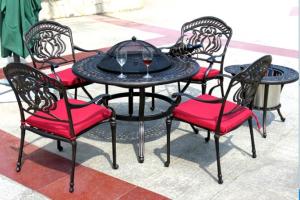 China garden furniture cast aluminum set-9809 wholesale