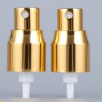 Small Gold Aluminum Cap 20/410 Fine Mist Sprayer With Tube