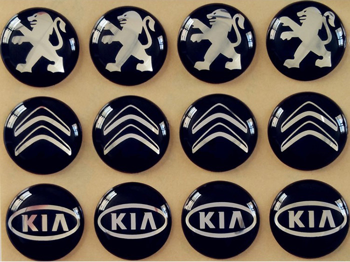 Custom printing self adhesive round epoxy dome resin gel sticker