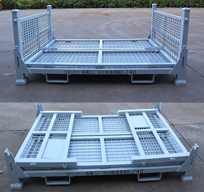 Extended Metal Stillage Pallet Cage Half Height Heavy Duty 2T OEM