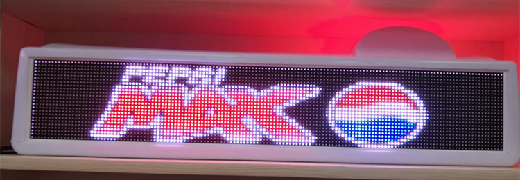 6500cd/Sqm Taxi Top LED Display P4 One Side Waterproof SMD1921