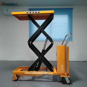 China 500kg 1500mm Mobile Scissor Lift Table , Small Electric Scissor Lift Table wholesale