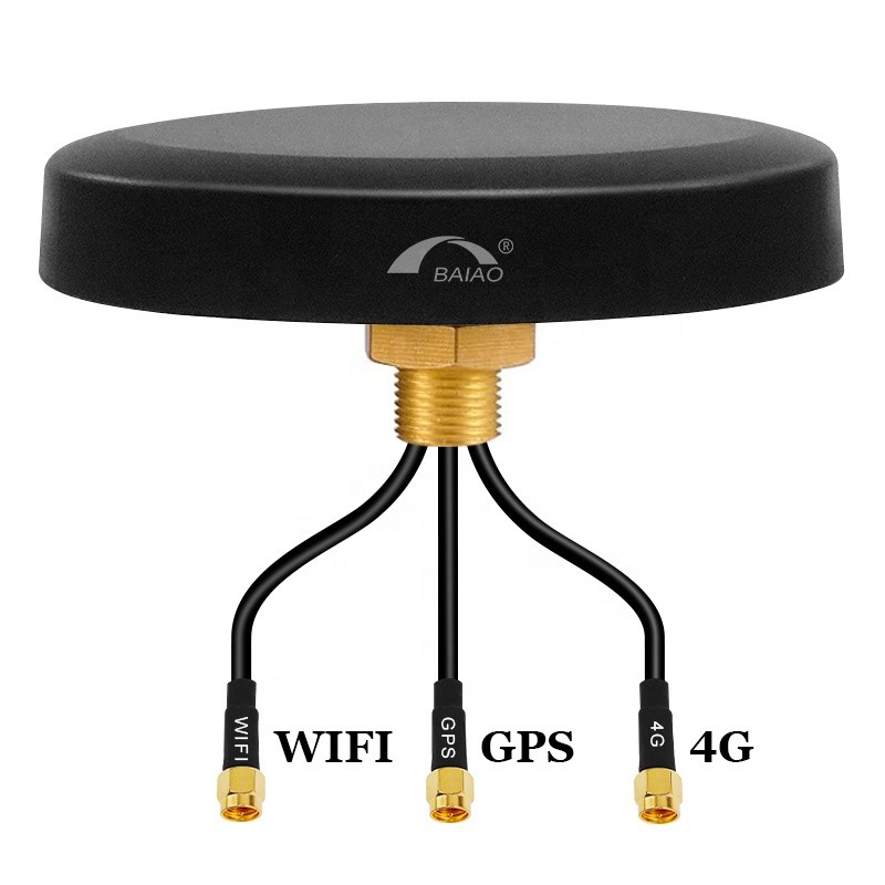 Outdoor Waterproof 5 In 1 Combo Puck Hockey MIMO 5g WiFi 2.4GHZ GPS Screw Mount