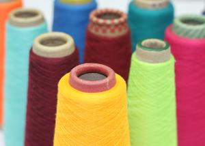 China Colourful Sewing Thread Yarn , Single / Double Plys Polyester Staple Yarn wholesale