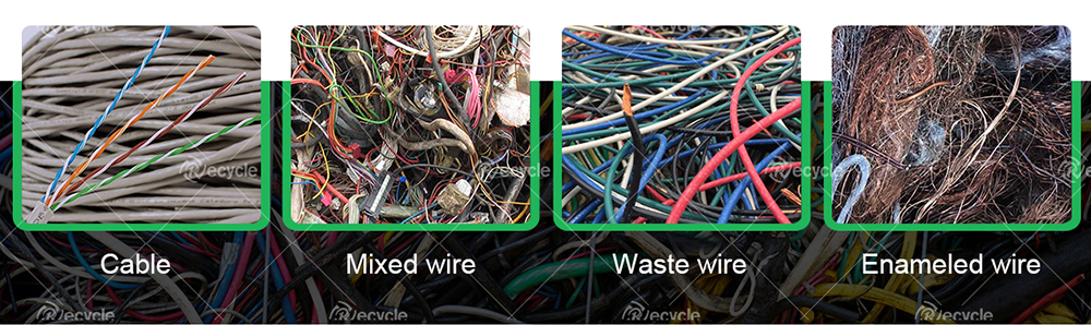 Automatic Scrap Cable Recycling Machine 28KW-95KW Waste Cable Recycling Machine