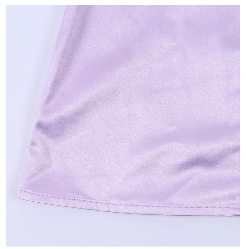 Pleated Backless Tie Strap Sexy Women Dresses 71cm A Line