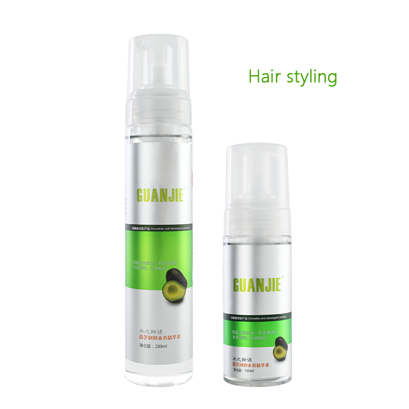 280ml Volume Hair Mousse For Curly Hair Men Strong Hold Rich Foam Private Label