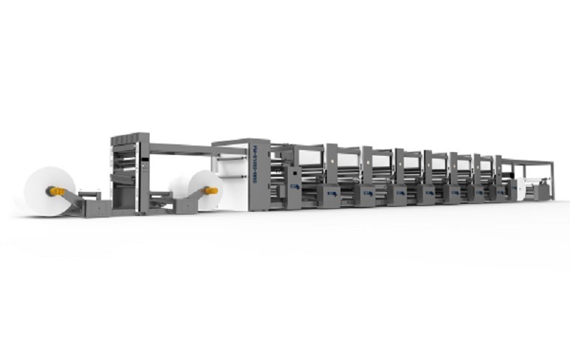 Water Based Ink Wide Range Carton Preprint Flexographic Printing Machine