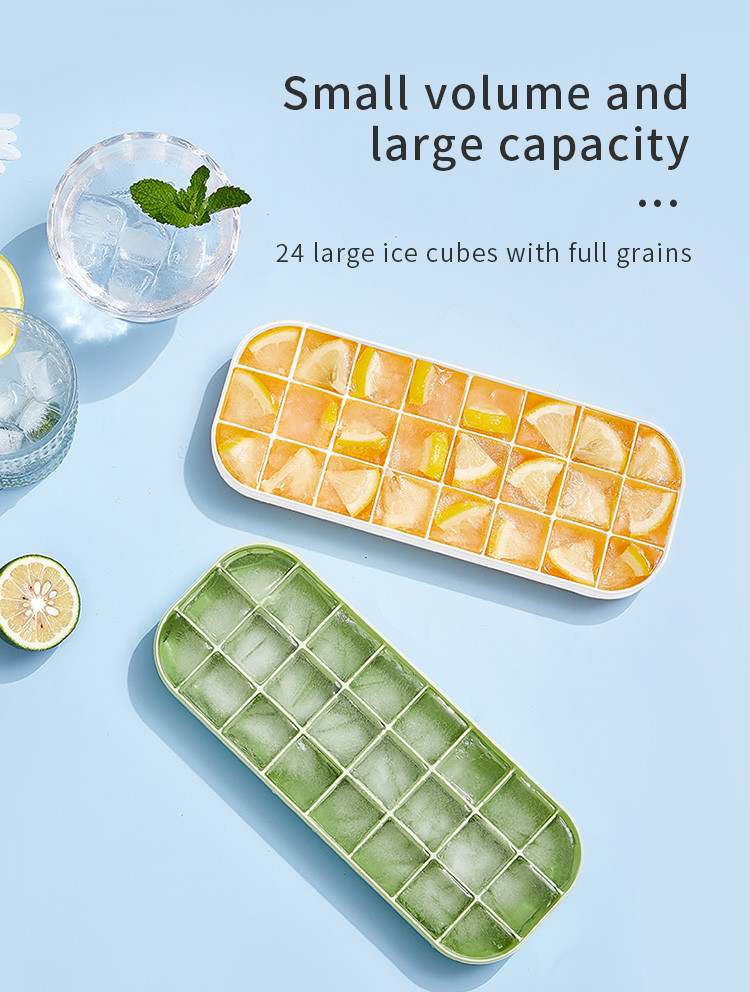 Plastic Soft Sole Refrigerator Ice Cube Maker Tray Small Square Ice Cube Tray