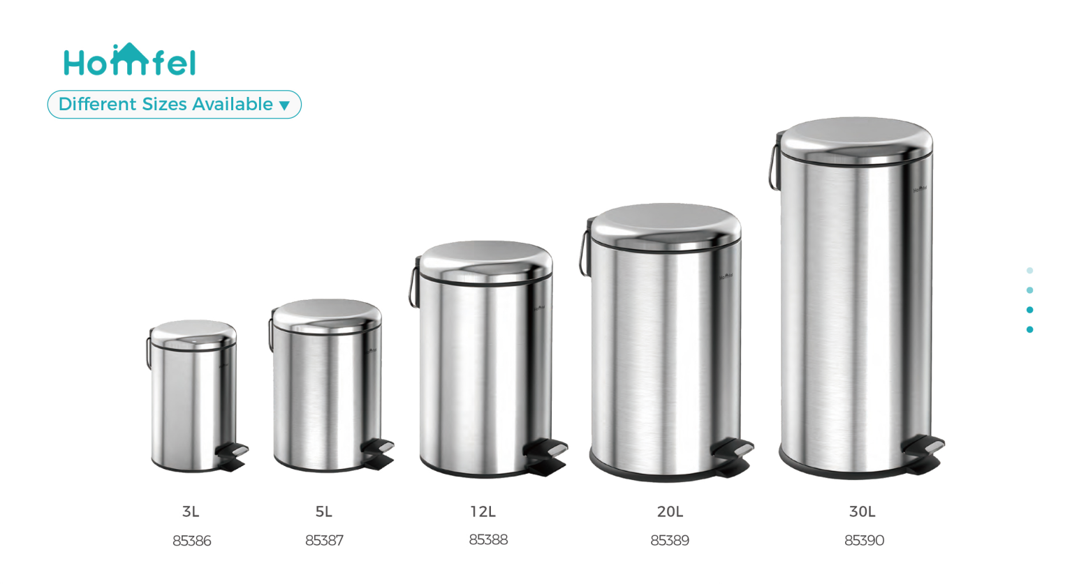 Home Office 30L Household Soft Close Round Armor Pedal Trash Bin With Thin Lid For Bathroom Waste Bins Trash Can