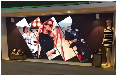 Portable LED Poster Display Floor Style Shopping Mall Advertising Digital Signage