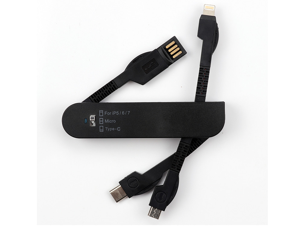 Swiss Army Knife 3in1 USB Charge Cable All In One USB Data Cable for Samsung iPhone