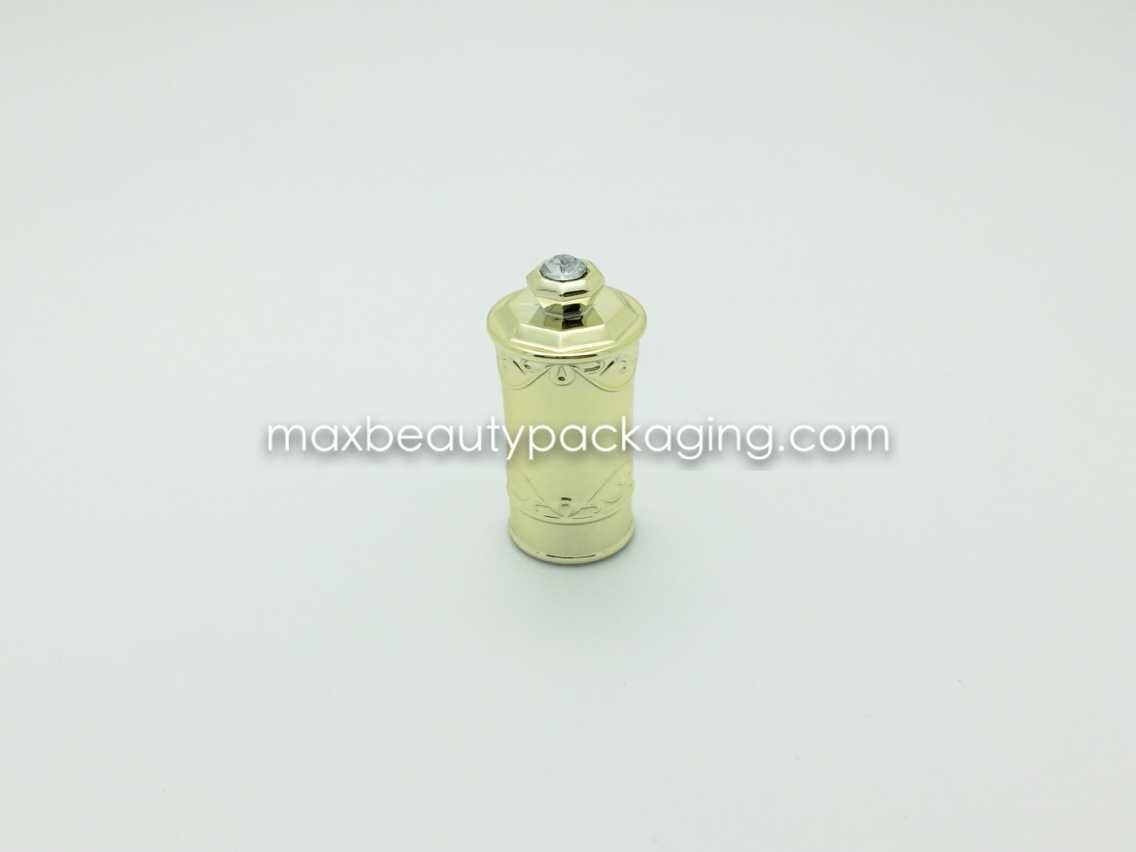 N2019 uv shiny gold coating finish with diamond nail polish cap nail polish packaging double cap uv coating colors