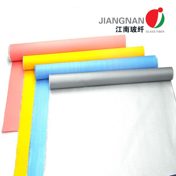 Anti Corrosion Twill Waterproof Fiberglass Fabric Coated With Silicone 260 ℃