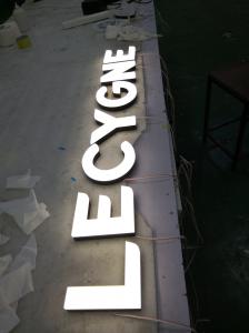 China 25mm Storefront Sign Letters , Wall Mounted 3D Shop Front Signs wholesale
