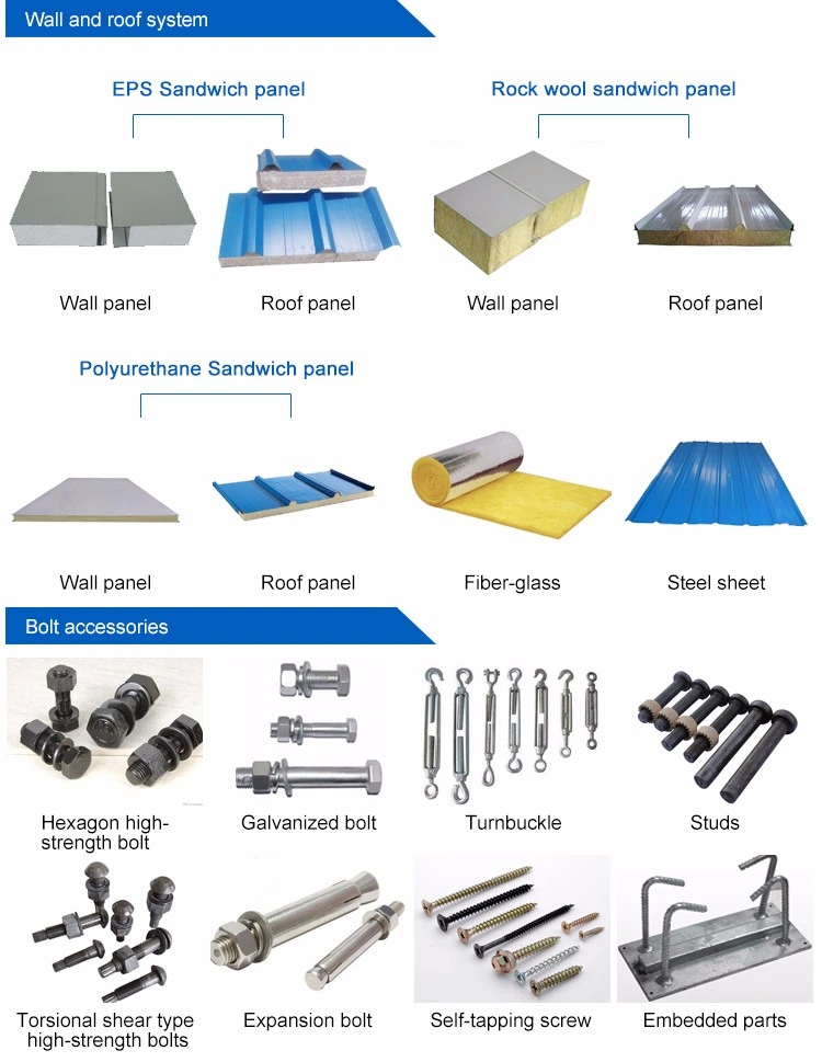 Low Cost Prefab Industrial Warehouse Cold Storage Metal Building Prefabricated Steel Structure Warehouses