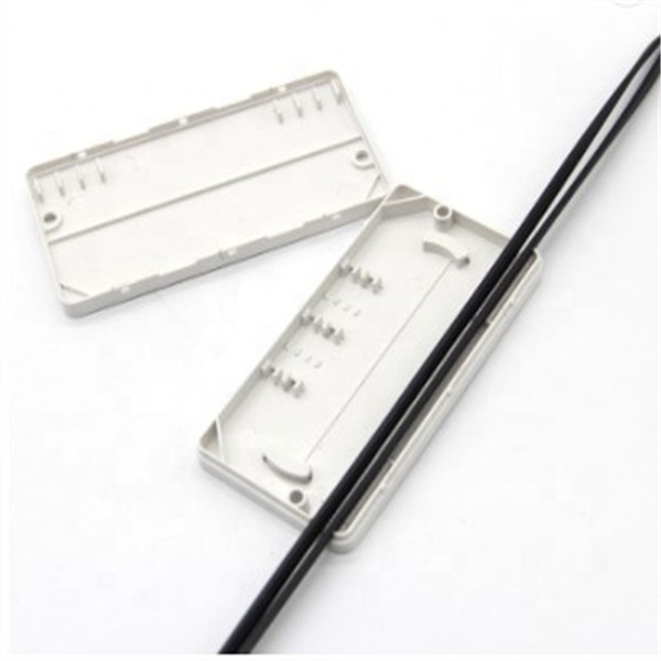 2 In 2 Out Fiber Optic Cable Wire Splice Junction Protection Box Case