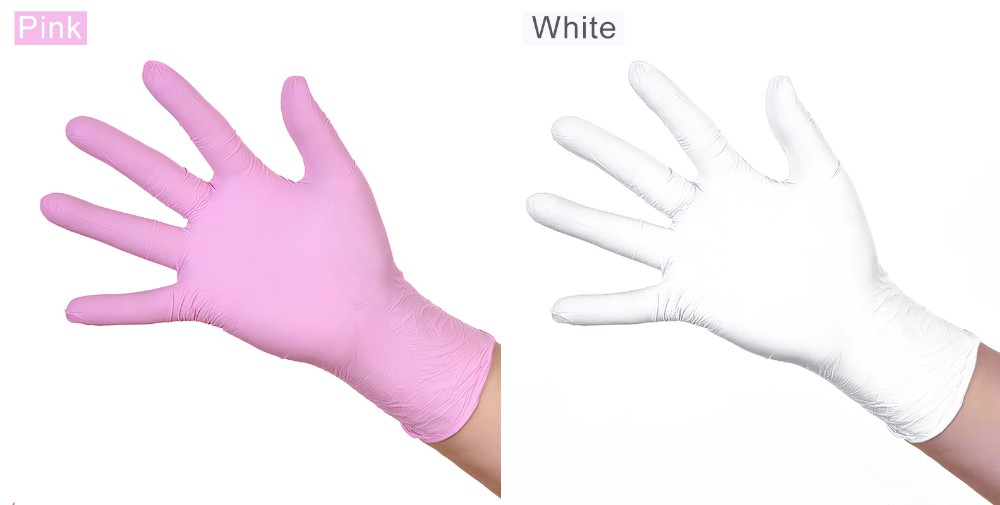 Strong Versatility Disposable Protective Gloves Nitrile Material No Allergies
