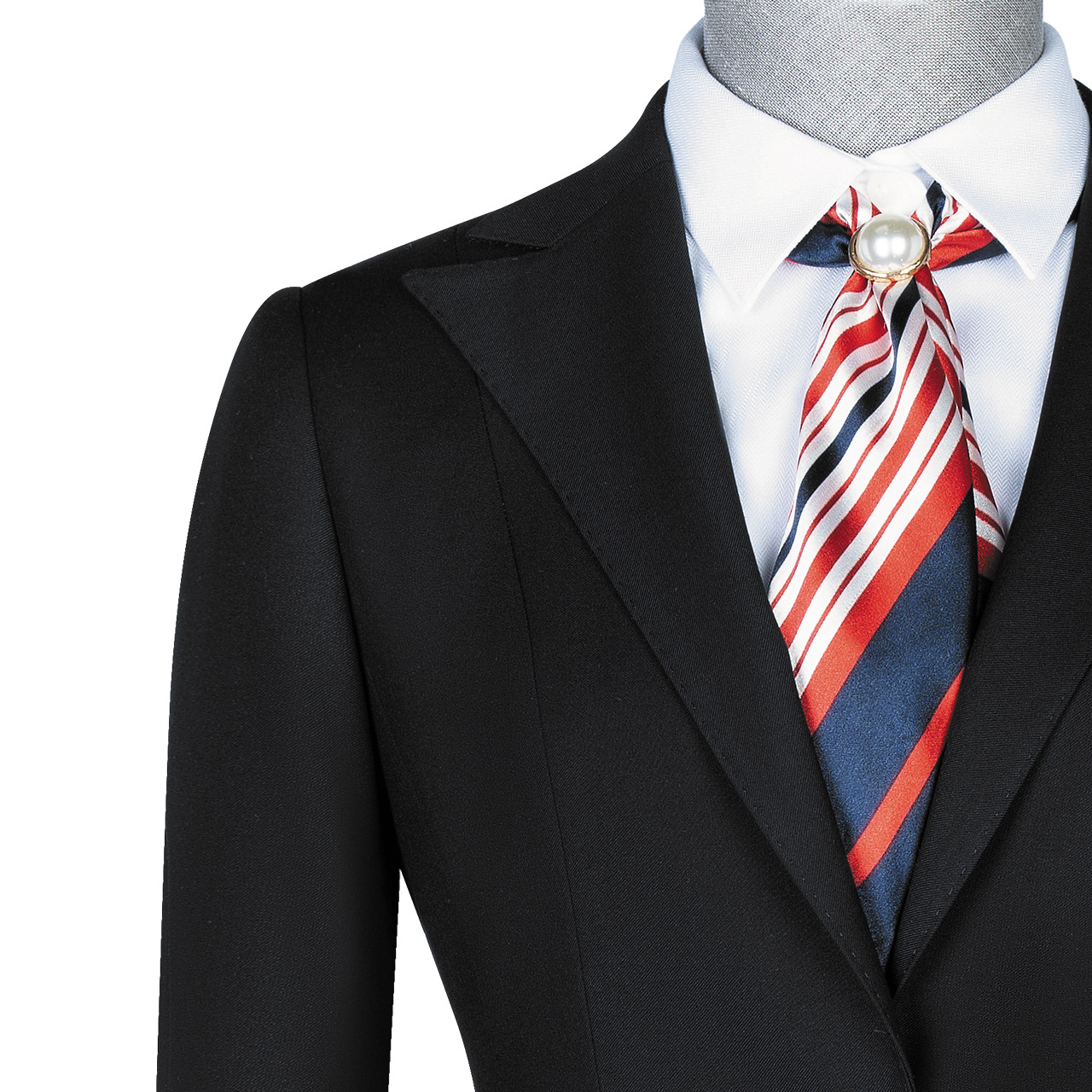 Womens Plus Size Business Suits V-neck Skirt and Blazer Set for Formal Office Wear