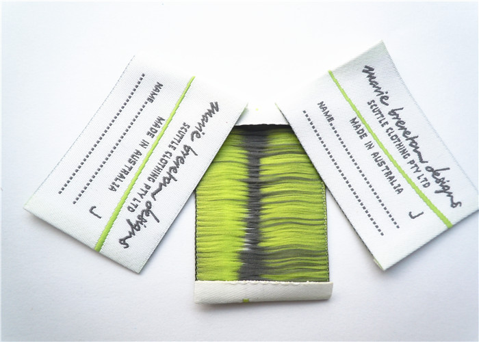 Clothing sew in garment labels fabric woven lable customized lable