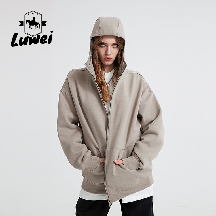 Street Hoody Vintage Plus Size Heavyweight Cotton Polyester Zipper Sublimation Blank Basic Slim Hoodies
