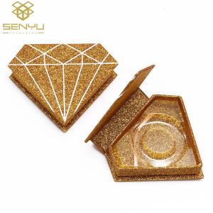 China Cardboard Cosmetic Packaging Boxes / Diamond Eyelash Packaging ISO9001 wholesale