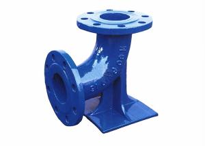 China Water Supply Ductile Iron Elbow Double Flange 90 Degree Duck Foot Bend wholesale