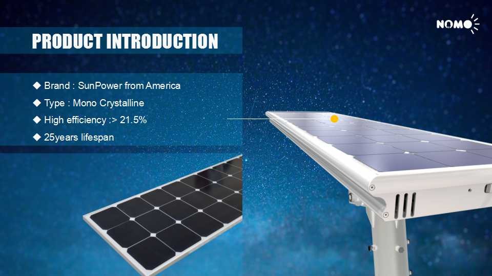 the real intelligient all in one solar street lights / Smart solar street lights / NOMO solar street lights high lights