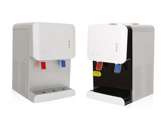 White Table Bottled Water Dispenser , 3 / 5 Gallon Hot and Cold Water Dispenser