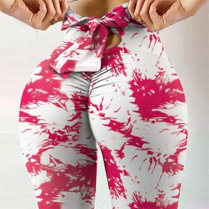 China Wholesale Women Fitness High Waist Leggings Printed Leggings Sports Seamless Yoga Tie Dye Leggings wholesale