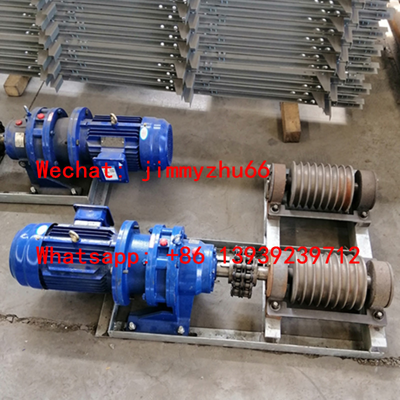 Anti Aging Layer Poultry Equipment, Scraper Type Manure Cleaning System For A Type Layer Chicken Cage