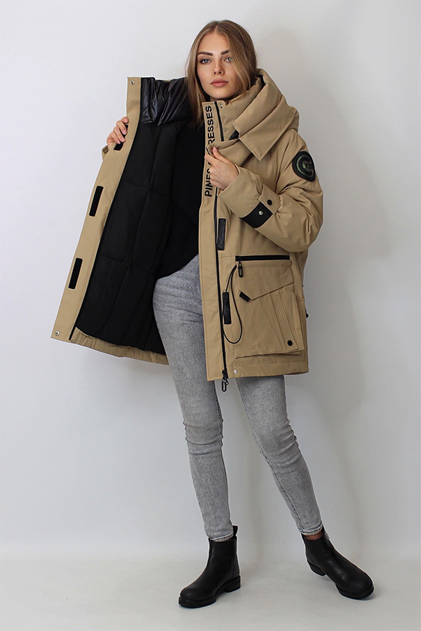 FODARLLOY New Winter Padded Coats Women Cotton Wadded Jacket Medium Long Parkas Thick Warm Hooded Quilt Snow Outwear