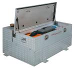 Professional Aluminum Truck Tool Boxes Silver / Black Color With Logo Printed