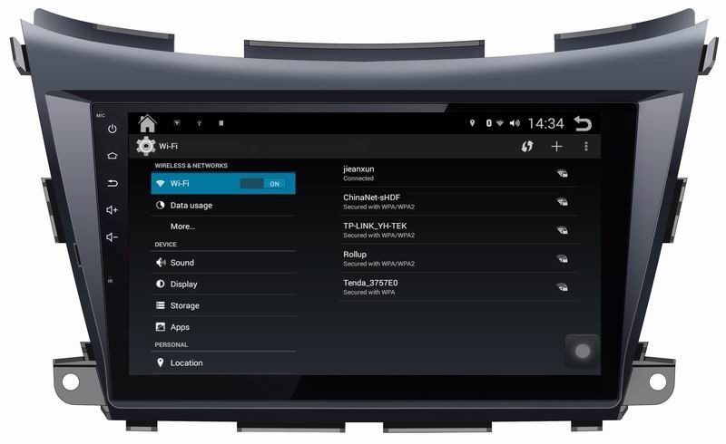Ouchuangbo For Wholesale 10.1 inch big capacitive touch screen Android 4.4 Nissan Morano with gps radio multimedia