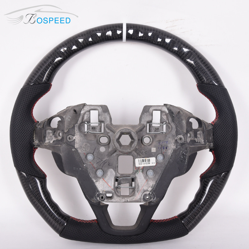Ford Gloss Perforated Steering Wheel Carbon Fiber Alcantara Wheels