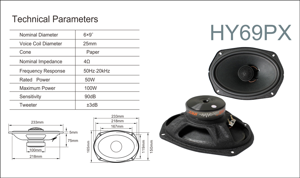 6x9 Inch SPL Car Speakers