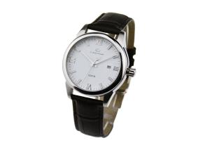 China Quartz Movt Leather Wristband Watch , 10ATM Waterproof Classic Leather Watch wholesale